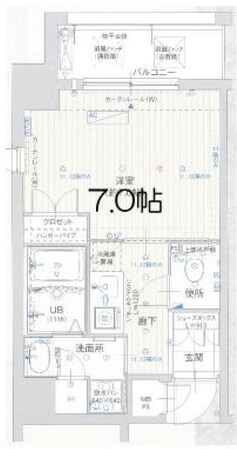 エイペックス京町堀の物件間取画像